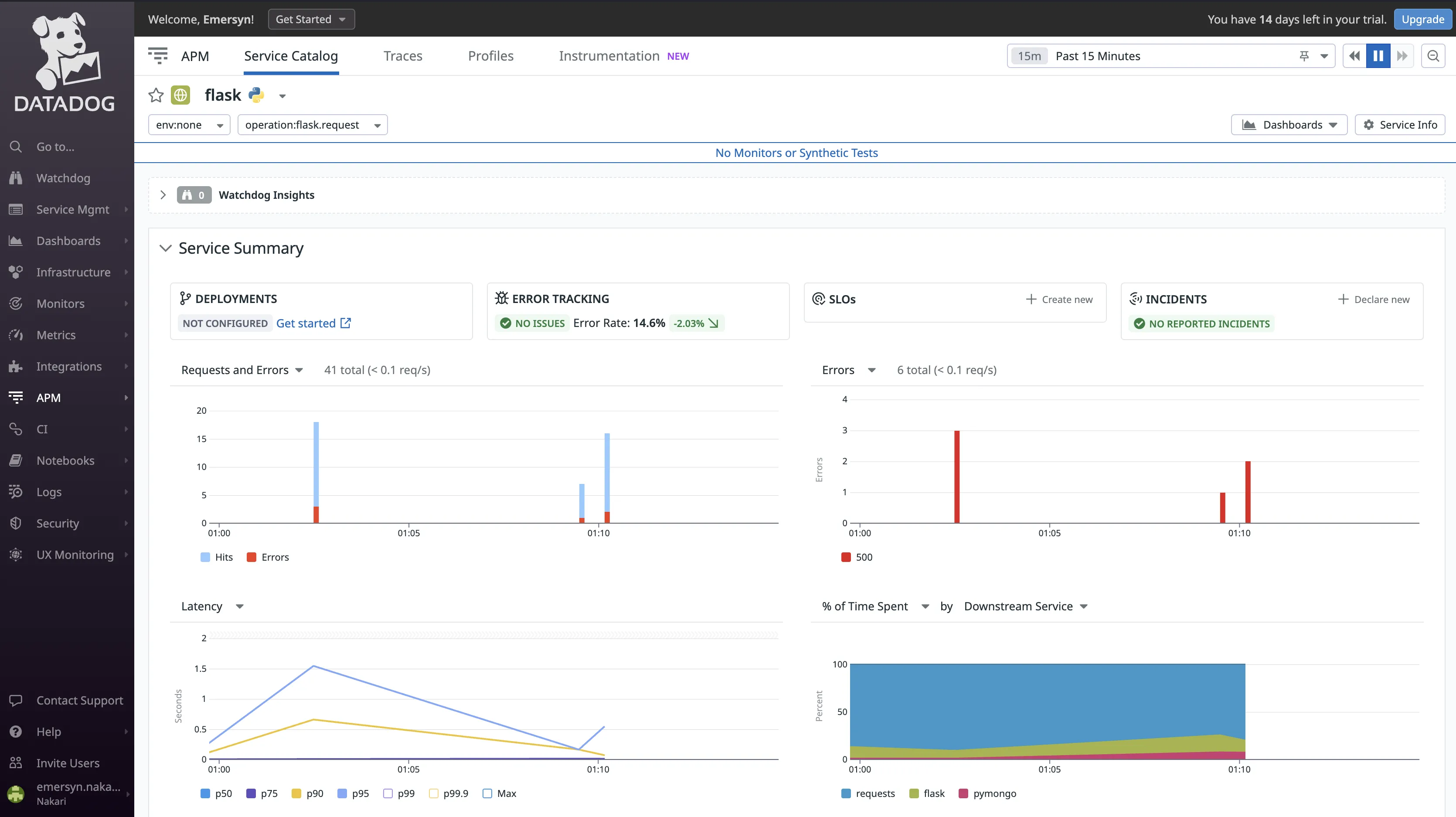 APM in Datadog