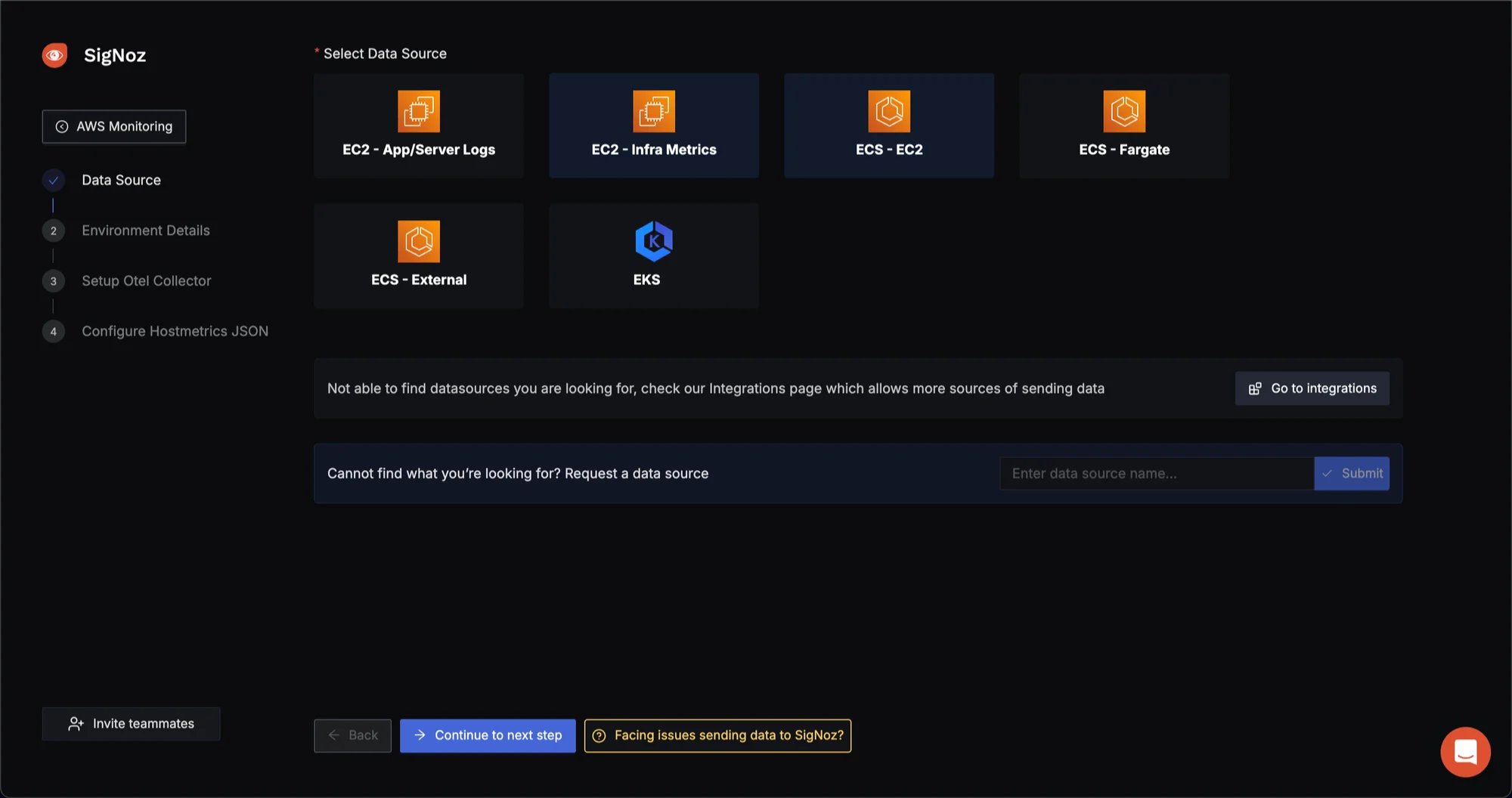 Select Data Source